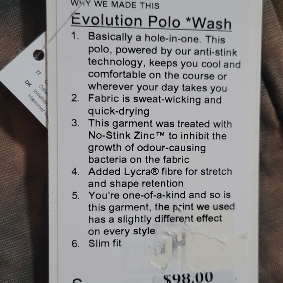 Mens lululemon Evolution Polo - Picture 4 of 4